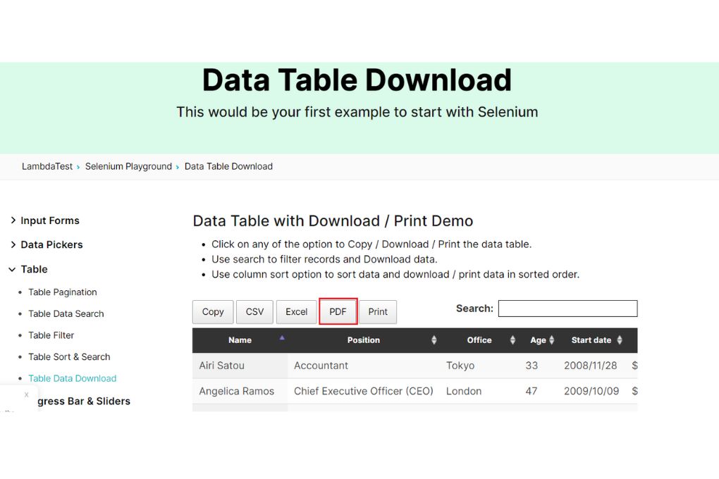 Downloading file from Chrome browser using Selenium